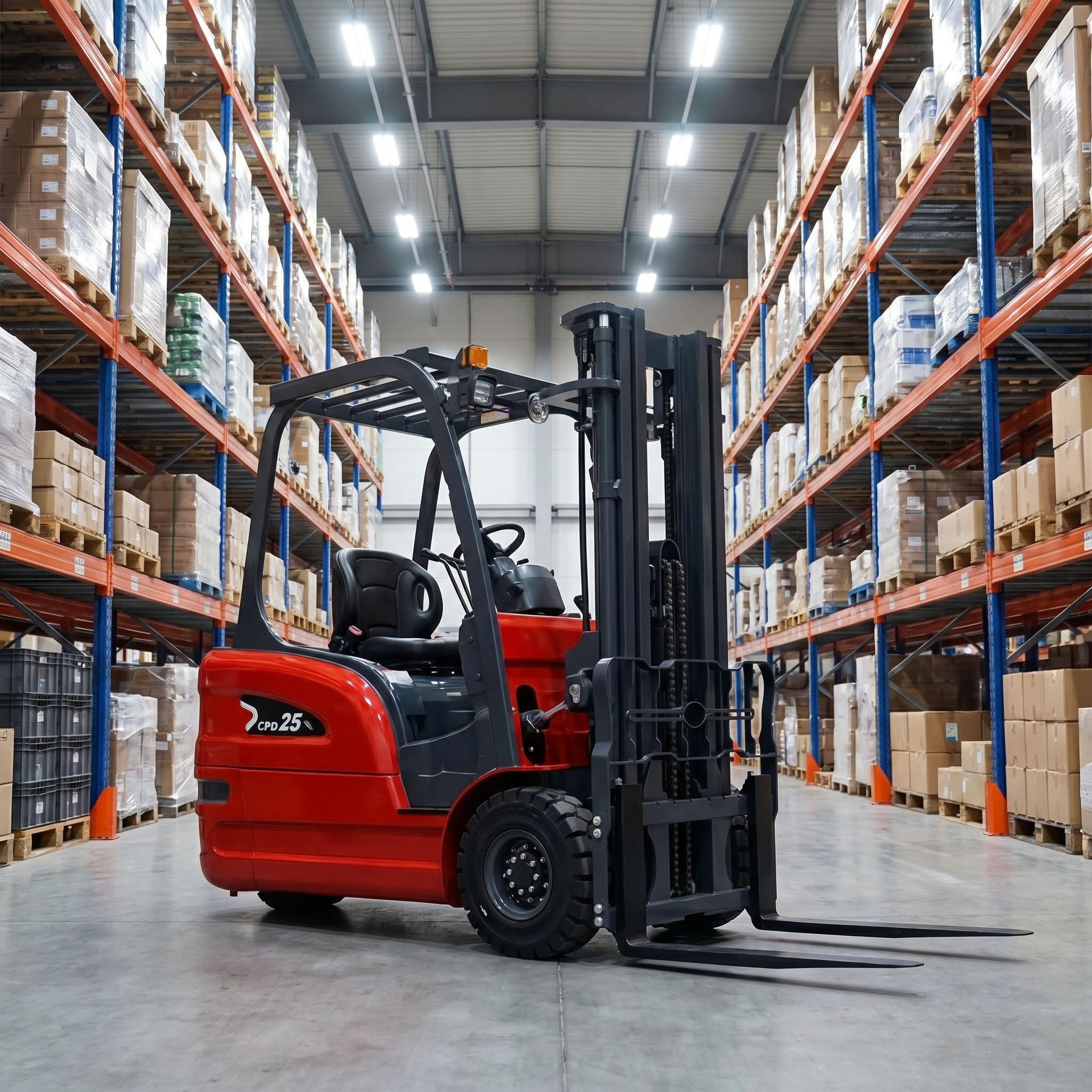3-Wheel Electric Forklift CPDS25 - 2.5 Ton Li-ion - Image 2