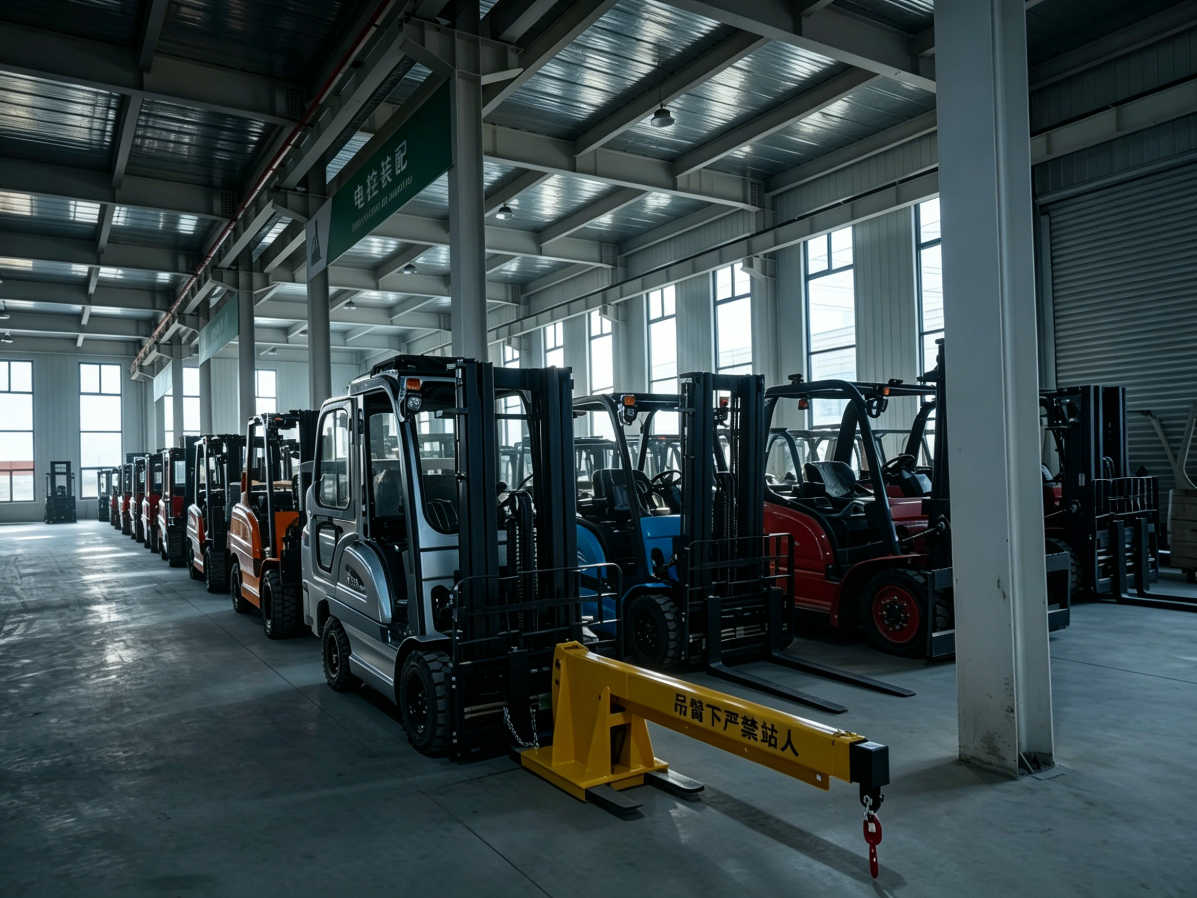 Forklifts at the FD facility